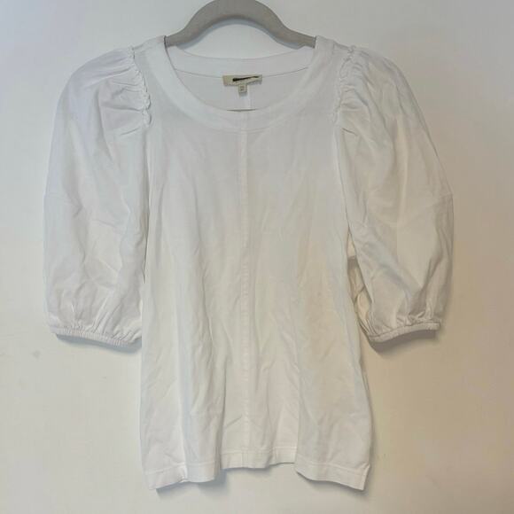 NWT Madewell Puff-Sleeve Tee In White Size XS - Picture 4 of 8